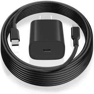 KEHIPI iPad Pro 12.9/11 inch/4th Gen Air/6th Gen Mini Charger, 20W USB C Fast Charger with 6.6ft USB C to C Cable, Charge Up to 3x Faster