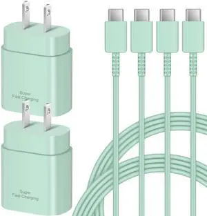 KEHIPI Type C Charger Fast Charging - 25W USB C Charger Block, Android Phone Wall Charging with 6Ft Type C to C Cable for Galaxy S25 Ultra/S25/S25+/S24 Ultra/S24/S24+/S23/S22 S21/S20/Note 20/Note 10