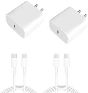 KEHIPI i Phone 16 ChargerType c Charger Fast ChargingUSB Power Adapter with c to c Charging Cablesc Wall Chargers Block for iPhone 16 15,2-Pack