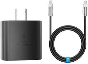 KEHIPI 45W Type C Fast Charger, Super Fast Charger with 10ft Type C to C Long Charging Cable for Samsung Galaxy S24 Ultra/S24/S23/S22 Ultra/S22+/S22 Plus/S21+/Note 20/Note10+, Tab S9/S8