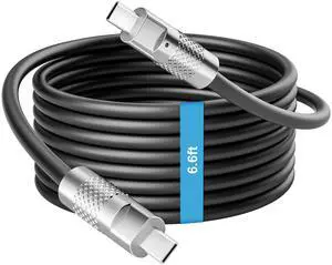 KEHIPI 80W USB C to USB C Cable, 6.6 FT, Supports 60W Max Fast Charging, Compatible with iPhone 15, MacBook Air/Pro, iPad Pro, Samsung Galaxy S24/A, Pixel 7