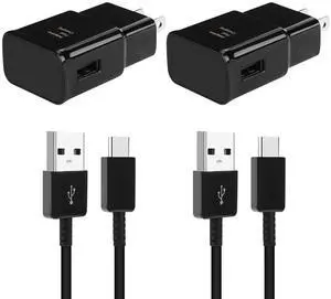 KEHIPI Type C Charger Fast Charging, Android Phone Charger with 8FT USB Type C Cable for Samsung Galaxy S23/S23 Ultra/S22/S21/S20/S20+/S10/S10+/S10e/S9/S9+/S8/S8Plus/Edge/Active/Note 8/9/10/20-Black