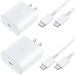 KEHIPI S24 S23 S25 Ultra Charger, Super Fast Charger Type C, 45W USB C Fast Charger Block with 10FT Android Phone Charging Cable for Samsung Galaxy S25 S24 S23 Ultra/S23/S22/S21/S20, Note 10+ Note 20