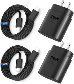 KEHIPI Phone 17 16 15 Pro Max Charger 30W Type C Chargers USB C Fast Charger Block Phone 17 Chargers Fast Charging with 8FT C Charging Cable for Phone 17/17 Pro Max/16/16Pro Max/15/15 Pro/iPad/Samsung