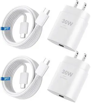 KEHIPI Phone 17 16 15 Pro Max Charger 30W Type C Chargers USB C Fast Charger Block Phone 17 Chargers Fast Charging with 3FT C Charging Cable for Phone 17/17 Pro Max/16/16Pro Max/15/15 Pro/iPad/Samsung