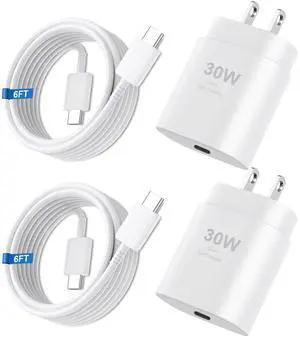 KEHIPI Phone 17 16 15 Pro Max Charger 30W Type C Chargers USB C Fast Charger Block Phone 17 Chargers Fast Charging with 6FT C Charging Cable for Phone 17/17 Pro Max/16/16Pro Max/15/15 Pro/iPad/Samsung