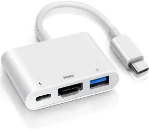 KEHIPI USB C to HDMI Multiport Adapter, USB C Hub with 4K HDMI Output USB 3.0 Port & USB-C Fasting Charging Port Compatible for MacBook Pro, iPad Air iPhone 15/16 KEHIPI USB C to HDMI Multiport Adapter, USB C Hub with 4K HDMI Output USB 3.0 Port & USB-C Fasting Charging Port Compatible for MacBook Pro, iPad Air iPhone 15/16