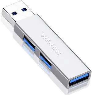 KEHIPI USB 3.0 Hub,  Aluminium 3-Port USB Hub USB Splitter USB Expander for Laptop, Xbox, Flash Drive, HDD, Console, Printer, Camera,Keyborad, Mouse