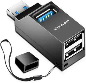 KEHIPI USB 3.0 Hub, 3-Port Portable USB Expander USB Splitter for Laptop, Car, Mac Pro, iMac, MacBook Air, MacBook Pro, MacBook and More