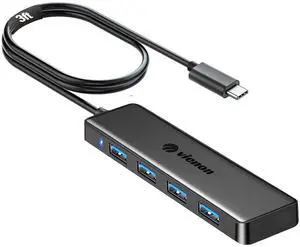 KEHIPI USB C Hub with 4 USB 3.0 Femal Ports, USB Extender for C Port Laptop, iMac Pro, MacBook, iPad Pro, Dell, Acer, HP, ASUS, Printer, Camera,Keyborad, Mouse etc-3ft KEHIPI USB C Hub with 4 USB 3.0 Femal Ports, USB Extender for C Port Laptop, iMac Pro, MacBook, iPad Pro, Dell, Acer, HP, ASUS, Printer, Camera,Keyborad, Mouse etc-3ft