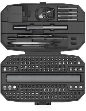 KEHIPI Precision Electric Screwdriver Set,160-in-1 Mini Electric Screwdriver,650mAh Rechargeable Screwdrivers,S2 Magnetic Bit,3 Torque Settings,Repair Tool Kit for Computer Phone Laptop Camera Watch