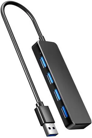 KEHIPI USB Hub 3.0, 4-Port USB 3.0 Hub Multi USB Port Expander for Laptop, Xbox, Flash Drive, Mobile HD, Console, Printer, Camera, Keyborad, Mouse