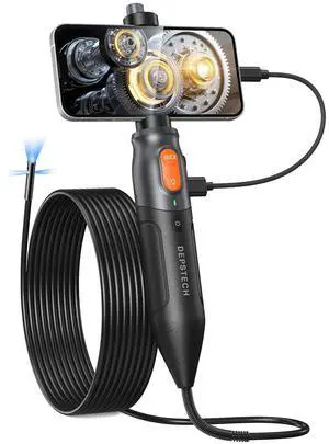 KEHIPI Triple Lens Endoscope with Light, 1080P Handheld Borescope Inspection Camera, Waterproof Snake Camera, 10FT Flexible Automotive Plumbing Tool for iPhone & Android KEHIPI Triple Lens Endoscope with Light, 1080P Handheld Borescope Inspection Camera, Waterproof Snake Camera, 10FT Flexible Automotive Plumbing Tool for iPhone & Android