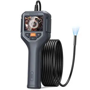 KEHIPI Endoscope Camera with Light, 1080P HD Borescope Inspection Camera with 2X Zoom, IP67 Waterproof Plumbing Snake Camera, 16.5ft Semi-Rigid Cable, 2.4'' IPS Screen Scope Camera Gadgets for Men