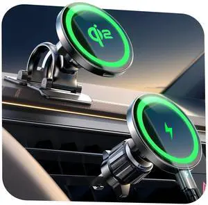 KEHIPI for Qi2 15W MagSafe Car Mount Charger,Super Fast Magnetic Wireless Car Charger for iPhone 16 Pro Max AccessoriesQi2 Fast Charging MagSafe Charger Fits iPhone 17 Pro Max 16 15 14 13 12 Series KEHIPI for Qi2 15W MagSafe Car Mount Charger,Super Fast Magnetic Wireless Car Charger for iPhone 16 Pro Max AccessoriesQi2 Fast Charging MagSafe Charger Fits iPhone 17 Pro Max 16 15 14 13 12 Series