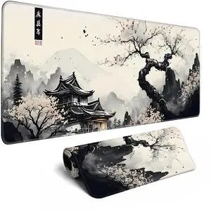KEHIPI Japanese Desk Mat Cherry Blossom Large Mouse Pad Gaming Mousepad Extended XL Keyboard Mat Computer Laptop Mouse Desktop Mat 31.5 X 11.8 Desk Decor KEHIPI Japanese Desk Mat Cherry Blossom Large Mouse Pad Gaming Mousepad Extended XL Keyboard Mat Computer Laptop Mouse Desktop Mat 31.5 X 11.8 Desk Decor