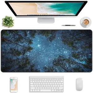 KEHIPI Extended Gaming Mouse Pad, XXL Large Mouse Mat 30 x 14 Inch, Big Computer Keyboard Mousepad, Waterproof Desk Pad with Stitched Edges and Non-Slip Base for Women Office Gaming, Galaxy Tree KEHIPI Extended Gaming Mouse Pad, XXL Large Mouse Mat 30 x 14 Inch, Big Computer Keyboard Mousepad, Waterproof Desk Pad with Stitched Edges and Non-Slip Base for Women Office Gaming, Galaxy Tree
