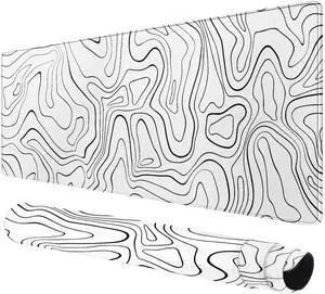 KEHIPI Large Gaming Mouse Pad with Stitched Edges, Anti-Slip Base, for Keyboard and Mouse KEHIPI Large Gaming Mouse Pad with Stitched Edges, Anti-Slip Base, for Keyboard and Mouse