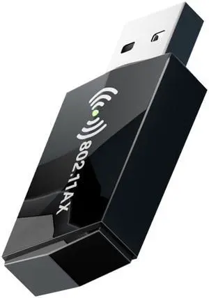 KEHIPI USB WiFi Adapter for PC Desktop - WiFi 6 AX1800Mbps 5GHz 2.4GHz USB 3.0 WiFi Adapter Wireless Network Adapter for Desktop Computer Laptop with High Gain WiFi Antenna Supports Win11/10, Black