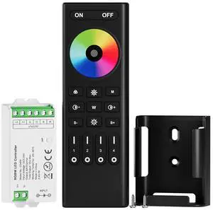 KEHIPI 5050SMD FCOB COB RGBW RF Remote RC03RFB & C04RF Tuya Controller Kit 4 Zones RF 2.4GHz Wireless Remote Group Control PWM(+ R G B W) 5pin LED Strip DC5V DC12V DC24V