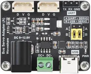 KEHIPI Serial Bus Servo Driver Board, Integrates Servo Power Supply and Control Circuit, Applicable for ST/SC Series Serial Bus Servos, Small in Size, Easy to Integrate KEHIPI Serial Bus Servo Driver Board, Integrates Servo Power Supply and Control Circuit, Applicable for ST/SC Series Serial Bus Servos, Small in Size, Easy to Integrate