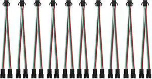 KEHIPI 5 PCS JST SM 3PIN V Shape 1 to 2 Connectors for 3 Pin SMD WS2812B WS2811 WS2812 WS2814 SK6812 FCOB WS2811 IC Addressable LED Strip Female Male 15CM 22AWG Wire (Pack of 2) KEHIPI 5 PCS JST SM 3PIN V Shape 1 to 2 Connectors for 3 Pin SMD WS2812B WS2811 WS2812 WS2814 SK6812 FCOB WS2811 IC Addressable LED Strip Female Male 15CM 22AWG Wire (Pack of 2)