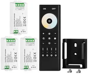 KEHIPI RF 2.4GHz Wireless Remote RC02RFB &3PCS C02RF Tuya Controller Kit 4 Zone Group Control PWM CCT(+ CW WW) 3pin 5050SMD FCOB COB Dual White LED Strip DC5V DC12V DC24V KEHIPI RF 2.4GHz Wireless Remote RC02RFB &3PCS C02RF Tuya Controller Kit 4 Zone Group Control PWM CCT(+ CW WW) 3pin 5050SMD FCOB COB Dual White LED Strip DC5V DC12V DC24V