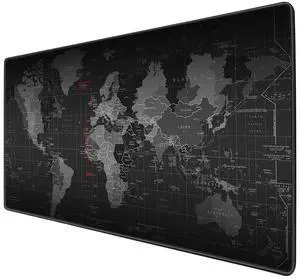 KEHIPI Extended Mouse Pad Large Gaming Mouse Pad- 35.4x15.7x0.12 inch Computer Keyboard Mouse Mat Non-Slip Mousepad Rubber Base and Stitched Edges for Game Players, Office, Study World Map Design KEHIPI Extended Mouse Pad Large Gaming Mouse Pad- 35.4x15.7x0.12 inch Computer Keyboard Mouse Mat Non-Slip Mousepad Rubber Base and Stitched Edges for Game Players, Office, Study World Map Design
