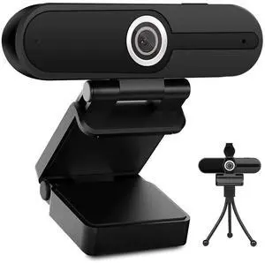 KEHIPI UHD 4K Webcam with Microphone: 8MP USB Computer Web Camera with Privacy Shutter and Tripod, External Webcam Pro Streaming Webcams PC Cam w/Mic Noise Reduction for Winsdows Mac OS Desktop Laptop