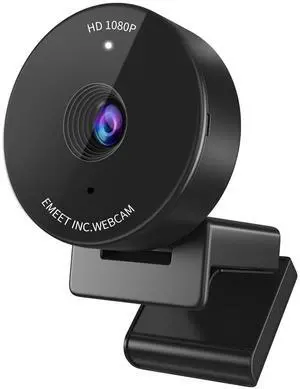 KEHIPI1080P Webcam - USB Webcam with Microphone & Physical Privacy Cover, Noise-Canceling Mic, Auto Light Correction, Fixed Focus, C950 Ultra Web Cam w/ 70°View for Meeting/Online Classes/Zoom/YouTube