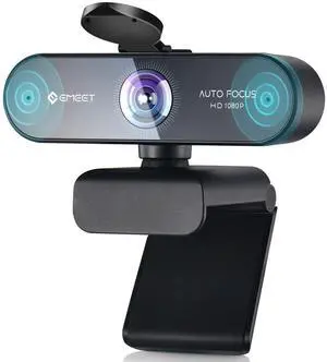 KEHIPI 1080P Webcam with Microphone, Nova AutoFocus HD Webcam,96°View Web Camera w/ 2 De-Noise Mics for Laptop/Desktop, Plug & Play USB Streaming Computer Camera for Conference/Calling/Teaching/Gaming