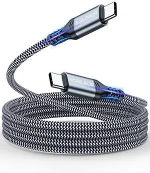 KEHIPI USB C to USB C Cable 10ft - 60W Type C Charger Fast Charging Cable for iPhone 16 15 Pro Max Samsung S25 Ultra S24 iPad Pro MacBook