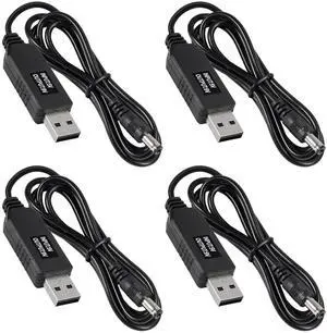 KEHIPI 4pcs 5V to 9V USB Voltage Step Up Converter Cable Power Supply With 5.5x2.1mm DC Connect Male 1M for WiFi Router Mini Fan Speaker 3.2ft KEHIPI 4pcs 5V to 9V USB Voltage Step Up Converter Cable Power Supply With 5.5x2.1mm DC Connect Male 1M for WiFi Router Mini Fan Speaker 3.2ft