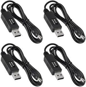KEHIPI 4pcs DC 5V to DC 12V USB Voltage Step Up Converter Cable Power Supply USB Cable with 5.5x2.1mm DC Connect Male 1M for WiFi Router Mini Fan Speaker 3.2ft KEHIPI 4pcs DC 5V to DC 12V USB Voltage Step Up Converter Cable Power Supply USB Cable with 5.5x2.1mm DC Connect Male 1M for WiFi Router Mini Fan Speaker 3.2ft