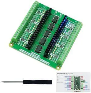 KEHIPI Breakout Board for Raspberry Pi Pico 1 2 W H WH, Terminal Block Shield HAT with Pin Header, GPIO Status LED