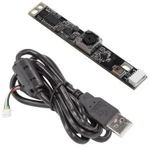 KEHIPI 5MP Autofocus USB Camera Module for Raspberry Pi, 2592(H)×1944(V)@30fps Lightburn Camera with Single Microphone, Mini-Sized Webcam for Linux, Windows, and Android