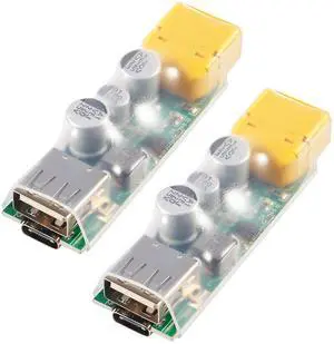 KEHIPI 2PACK 3S-6S Lipo Battery Charger USB Fast Charging Converter,XT60 to USB Fast Charging Converter Support 3S-6S Lipo Battery 45W Max Fast Charge Adapter for RC Racing Drone