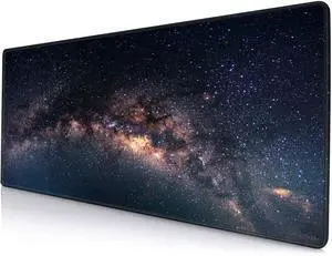 KEHIPI Large Gaming Mouse Pad with Stitched Edges, Galaxy Desk Mat, Extended XL Keyboard Pad, Non-Slip Rubber Base Desk Pad for Keyboard and Mouse, 31.5X11.8 inch KEHIPI Large Gaming Mouse Pad with Stitched Edges, Galaxy Desk Mat, Extended XL Keyboard Pad, Non-Slip Rubber Base Desk Pad for Keyboard and Mouse, 31.5X11.8 inch