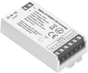 KEHIPI  Tuya Zigbee 3.0 C04Z Controller Support RGBW Color 5pin (+V R G B W) PWM LED Strip Bulb Compatible with Echo Plus/4th Gen Tuya Gateway DC5V/DC12V/DC24V Max 15A