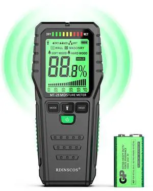 KEHIPI Pinless Moisture Meters Non-Invasive Digital Wood Moisture Tester Water Leak Detector for Wall,Lumber, building,Firewood,Humidity Tester