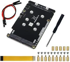 KEHIPI Dual M.2 NVMe SSD HAT for Raspberry Pi 5, M.2 Adapter AI HAT 2 Slots NAS RAID Kit, Solid State Drive Size 2230 2242 2260 2280, PCIe 2.0 Max Speed 500 MB/s, Detailed Tutorial KEHIPI Dual M.2 NVMe SSD HAT for Raspberry Pi 5, M.2 Adapter AI HAT 2 Slots NAS RAID Kit, Solid State Drive Size 2230 2242 2260 2280, PCIe 2.0 Max Speed 500 MB/s, Detailed Tutorial