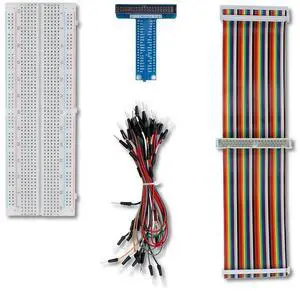 KEHIPI GPIO Breakout Kit for Raspberry Pi Pico- Assembled Pi T- Type Breakout + 830 Tie Points Solderless Breadboard + 40 Pin Male - Female - Male Rainbow Ribbon Cable + 65pcs Jump Wires KEHIPI GPIO Breakout Kit for Raspberry Pi Pico- Assembled Pi T- Type Breakout + 830 Tie Points Solderless Breadboard + 40 Pin Male - Female - Male Rainbow Ribbon Cable + 65pcs Jump Wires