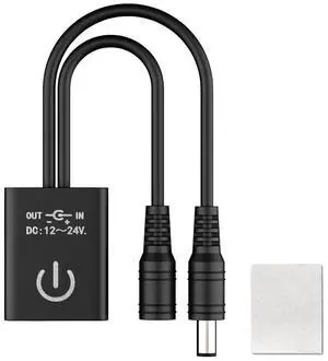 KEHIPI Mini IR Sensor Switch Controller Work with Low Voltage FCOB COB Monochrome Lamp Suit for Cabinets, Counters, Doors, Lighting Accessories DC12V DC24V Max 3A Black (No Power or LED Strip)