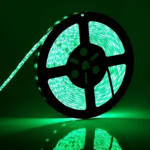 KEHIPI  16.4FT LED Strip Light, Waterproof 12V 60W Green Rope Lights, 300 LEDs 5050 Tape Lights for Bedroom, Kitchen, Mirror, Home Decoration