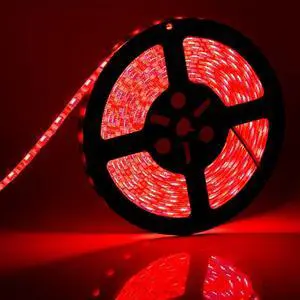 KEHIPI  Red LED Strip Lights Waterproof, 16.4ft 300leds Rope Lighting, Flexible Tape for TV, Boat, Vehicles, Cars, Dome, Room