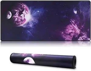 KEHIPI XXL Professional Large Mouse Pad & Computer Game Mouse Mat (35.4x15.7x0.1IN, Sky Planet) KEHIPI XXL Professional Large Mouse Pad & Computer Game Mouse Mat (35.4x15.7x0.1IN, Sky Planet)