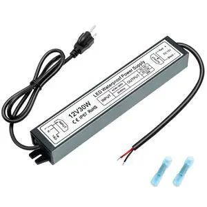 KEHIPI 12V 30W Power Supply,LED Driver AC 90-265V to DC 12 Volt 2.5A IP67 Waterproof, Low Voltage Transformer, Outdoor Driver with 3-Prong Plug 3.3 Feet Cable for LED Light, Outdoor Use KEHIPI 12V 30W Power Supply,LED Driver AC 90-265V to DC 12 Volt 2.5A IP67 Waterproof, Low Voltage Transformer, Outdoor Driver with 3-Prong Plug 3.3 Feet Cable for LED Light, Outdoor Use