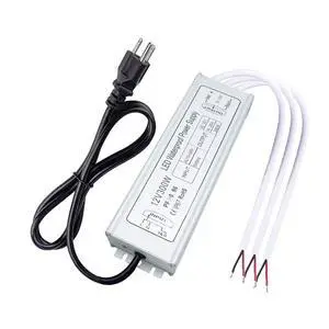 KEHIPI 12V Power Supply, 300W IP67 Waterproof LED Power Supply, AC 110-260V to DC 12 Volt 25A Low Voltage Transformer, LED Driver with 3-Prong Plug for LED Light, Computer Project, Outdoor Use