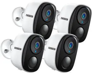 KEHIPI 2K 3MP Outdoor Wireless Security Camera Support Pairing Via Bluetooth, Rechargeable Battery-Powered WiFi Home CCTV Bullet Camera, Spotlight, PIR Motion Detection, 2-Way Audio (4pack) KEHIPI 2K 3MP Outdoor Wireless Security Camera Support Pairing Via Bluetooth, Rechargeable Battery-Powered WiFi Home CCTV Bullet Camera, Spotlight, PIR Motion Detection, 2-Way Audio (4pack)