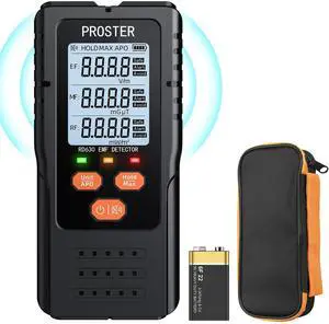 KEHIPI 3in1 EMF Meter - Digital Electromagnetic Field Radiation Detector for 5G Cell Tower WiFi Signal Detector Home Office EMF Inspections or Ghost Hunting